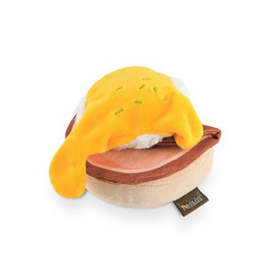 Barking Brunch Benny's Benedict Dog Toy - Durable Chew Toy for Small & Medium Dogs, Fun Interactive Play for Puppies - Perfect for Fetch, Training & Indoor/Outdoor Playtime