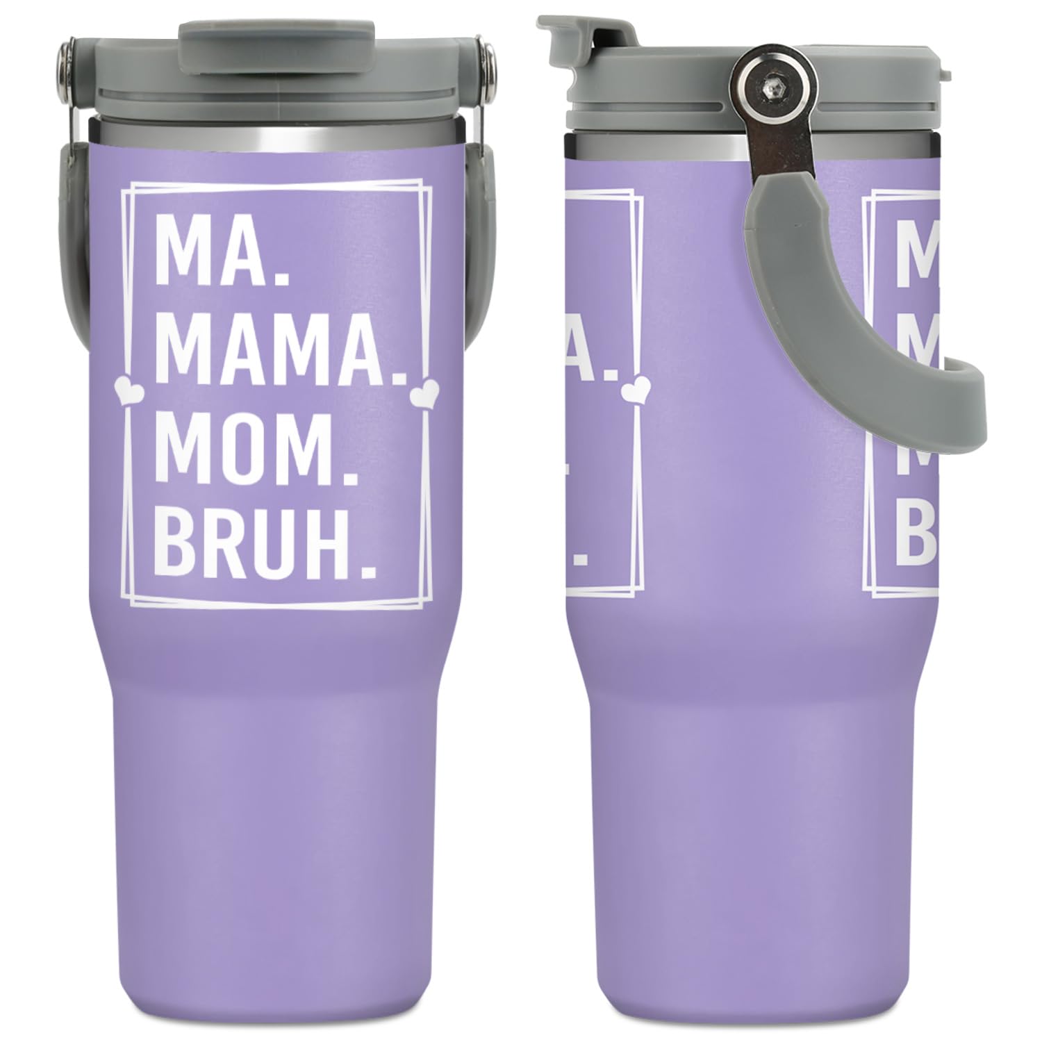 30oz Insulated Tumbler with Handle & Straw Lid - Perfect Gift for Mom, Wife, Grandma, Sister (Birthday, Christmas, Mother's Day) - Leakproof Travel Mug for Coffee, Tea & Cold Drinks - Ideal for Home, Office & Outdoor Activities