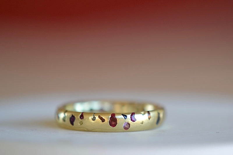 Classic Rainbow Confetti Ring - Size 8 - Colorful Party Jewelry for Women - Perfect for Birthdays, Weddings & Festive Celebrations