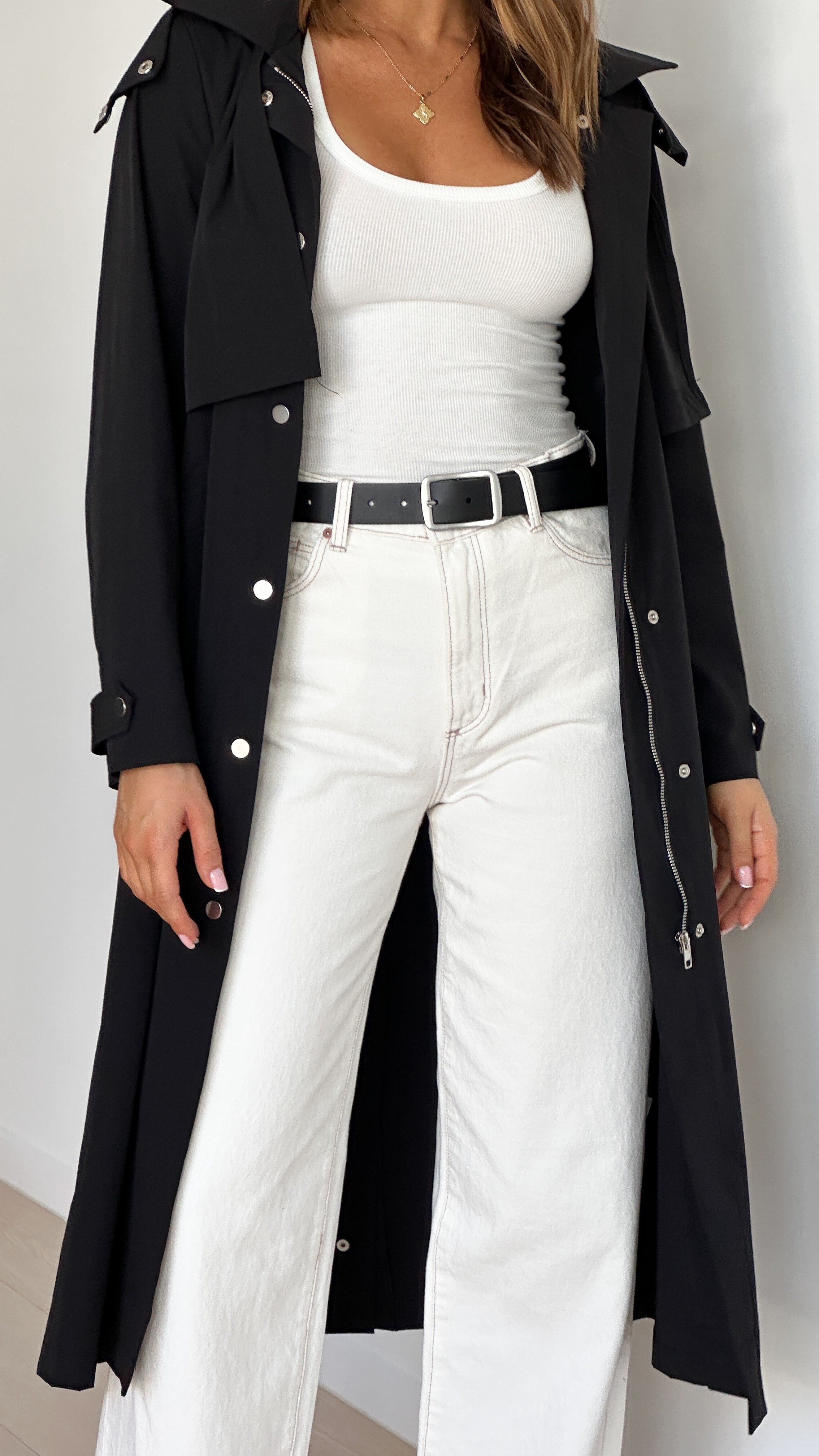 Hendrix Black Trench Coat for Men & Women | Stylish Waterproof Outerwear for Fall & Winter | Perfect for Office, Travel & Casual Wear