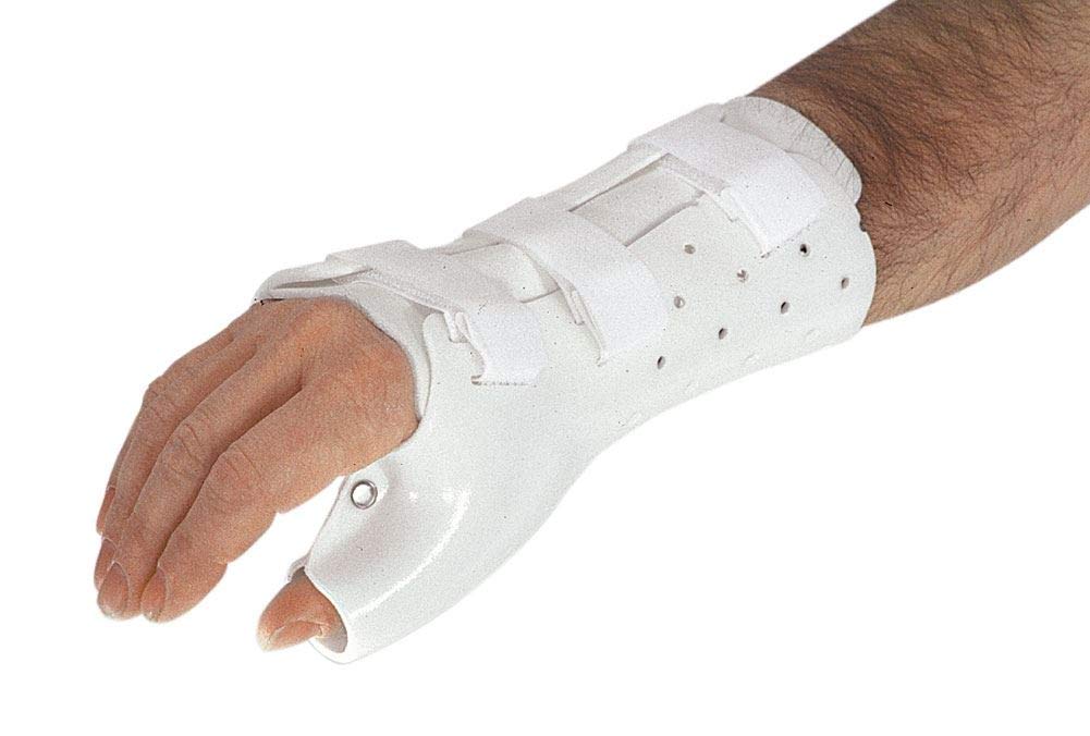 AliMed Wrist-Hand-Thumb PlastiCast Splint - Right Large Size for Carpal Tunnel, Arthritis & Injury Support - Perfect for Office Work, Sports & Daily Activities