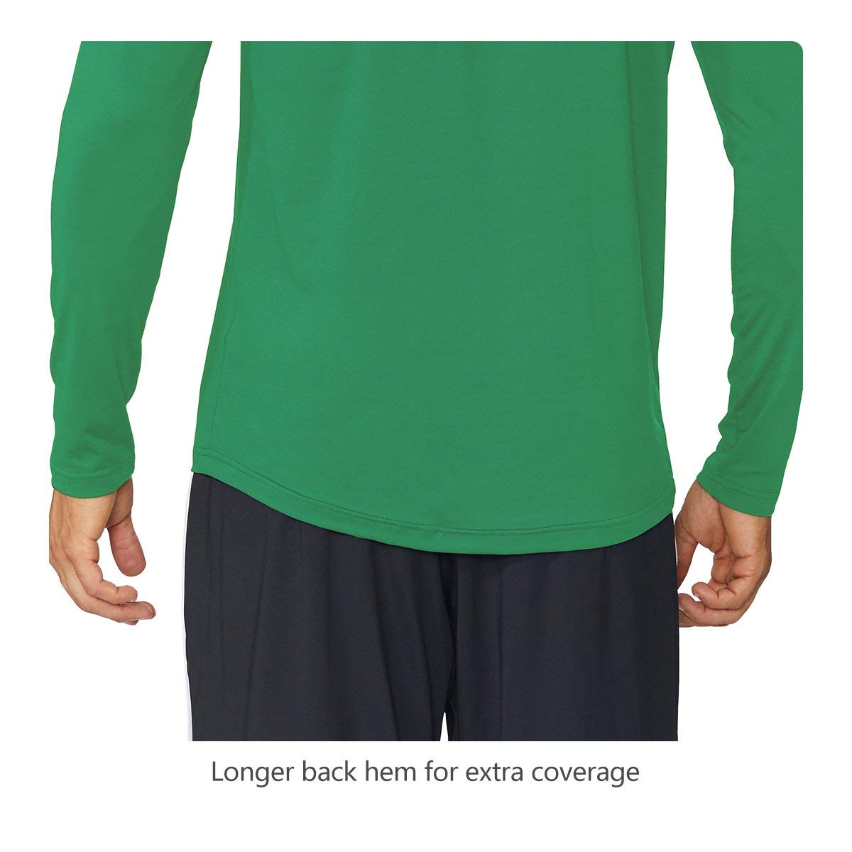 BALEAF Men's Long Sleeve Running Shirt - Quick Dry Athletic Workout Shirt, Lightweight Moisture Wicking Fishing & Hiking Tee for Outdoor Sports & Gym Training