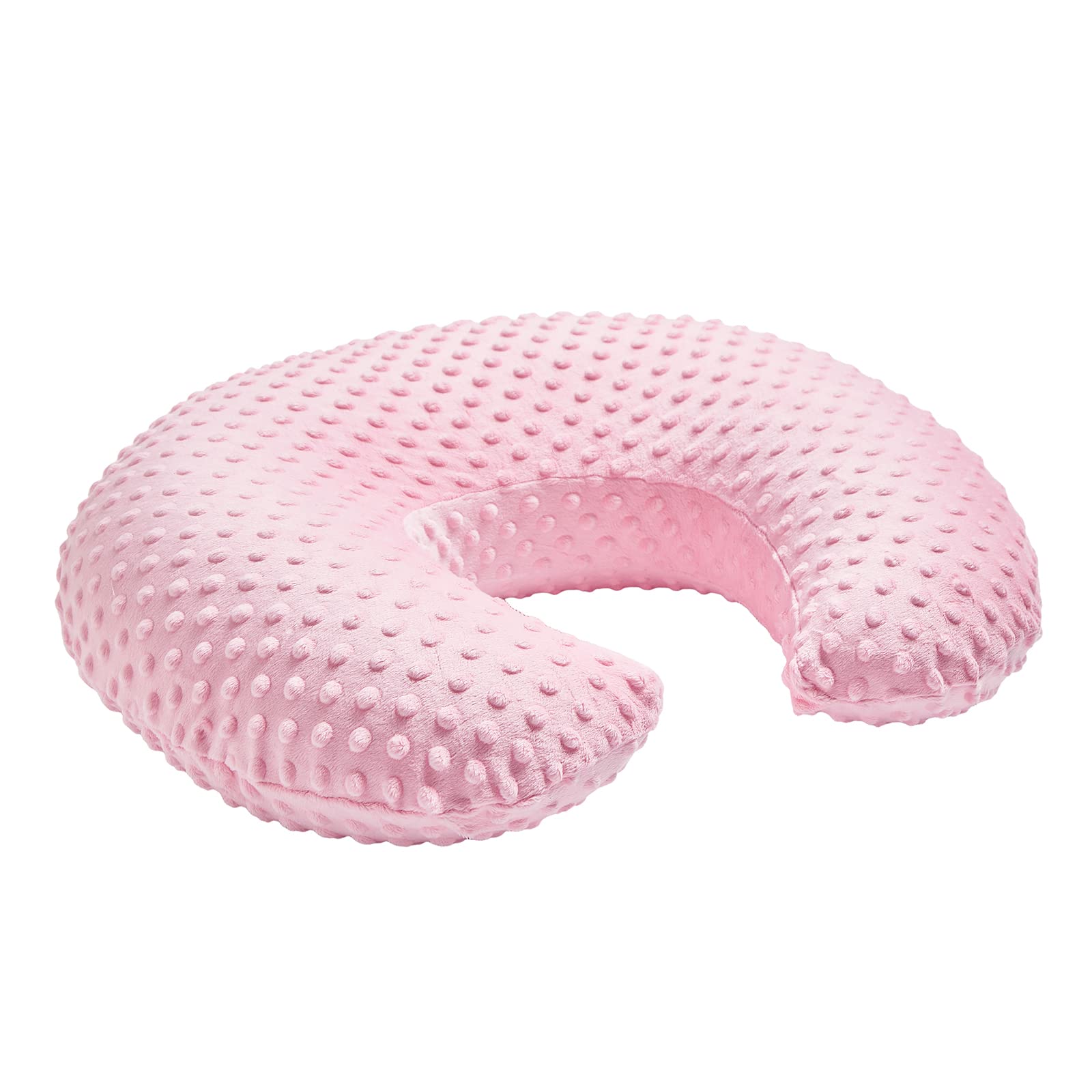 **Baby Nursing Pillow Cover - Ultra-Soft Breastfeeding Pillow Slipcover for Newborns & Infants (Candy Pink) - Perfect for Feeding, Cuddling & Comfort**