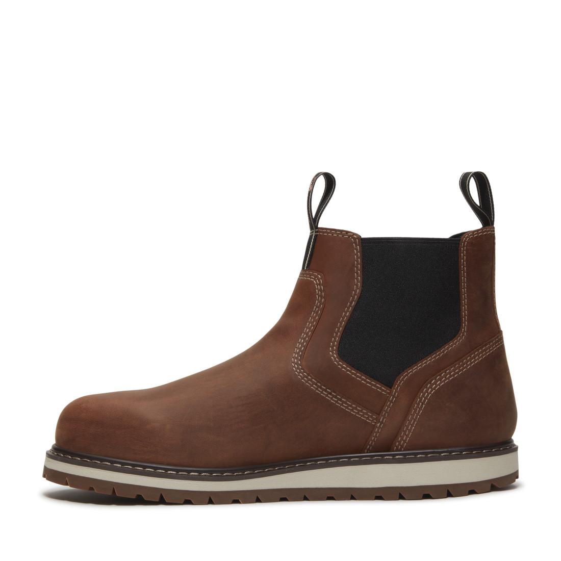 Irvine Chelsea Soft Toe Chelsea Work Boot – Medium Brown