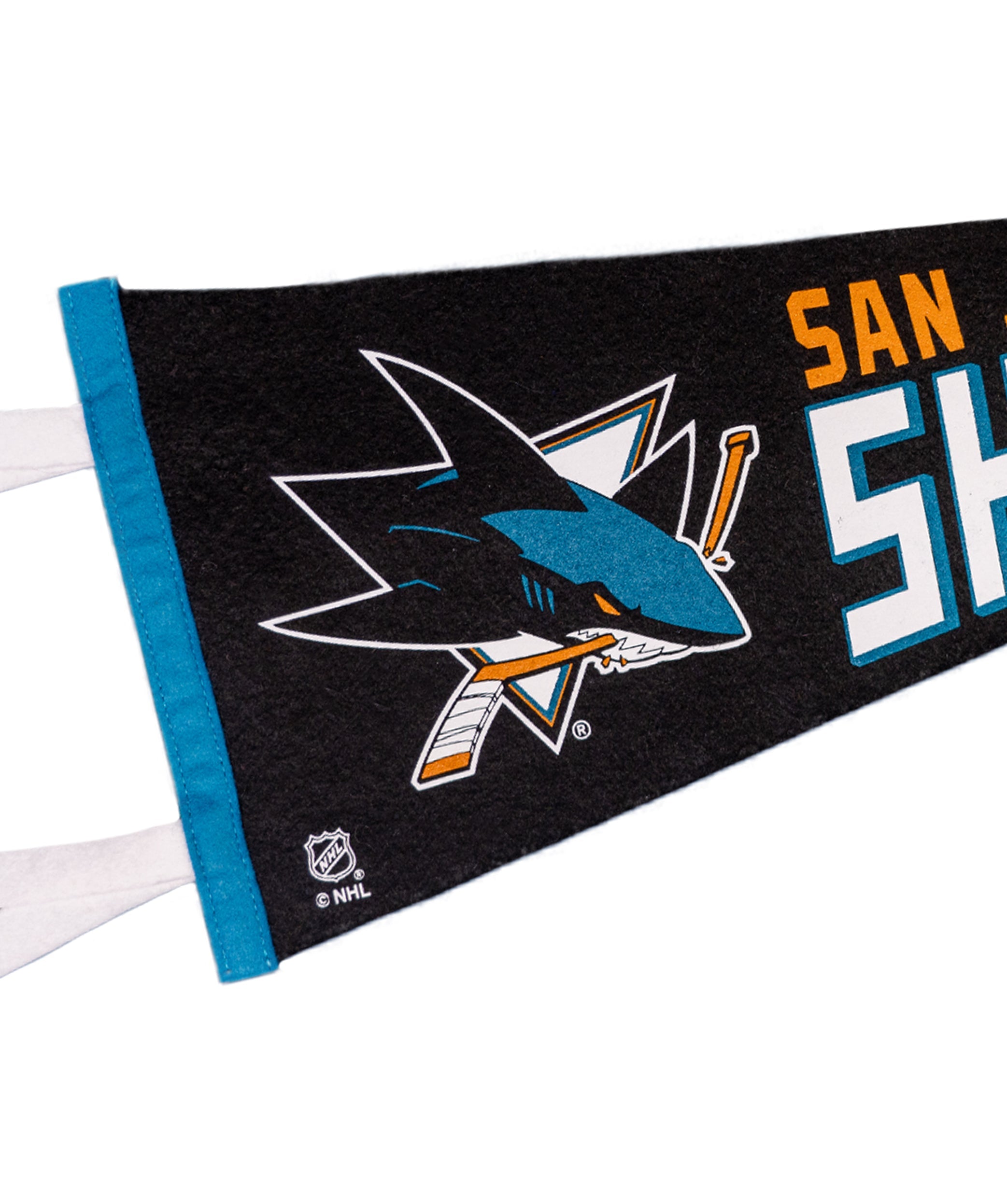 San Jose Sharks NHL Pennant Flag - Officially Licensed Hockey Team Banner for Home, Office, and Game Day Decor