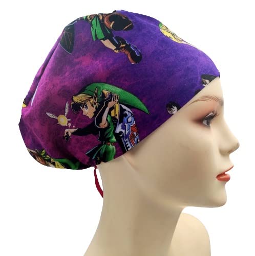 Zelda 4 Adjustable Women's Euro Scrub Work Cap for Nurses, Doctors, and Healthcare Professionals