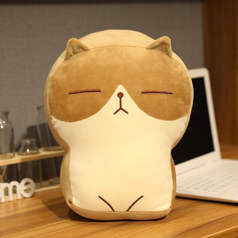 Judgmental Mini Cat Plush Toy - Cute Stuffed Animal for Cat Lovers, Home Decor, Desk Companion & Gift Idea