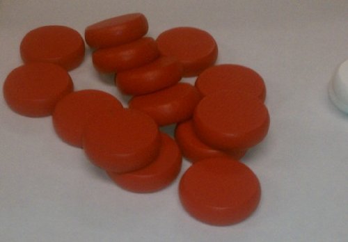 Premium Red Wooden Crokinole Discs - Set of 14 for Board Game Enthusiasts | Perfect for Family Game Nights, Parties & Competitive Play