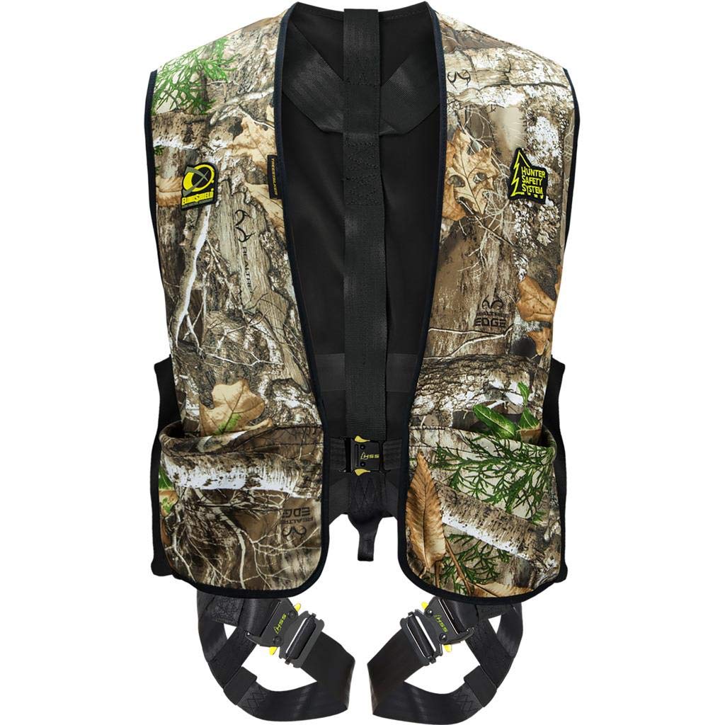 HSS Treestalker Harness with Elimishield Camo - Realtree Camouflage for Hunting - 2X/3X-Large Size - Perfect for Tree Stand Hunting & Outdoor Adventures
