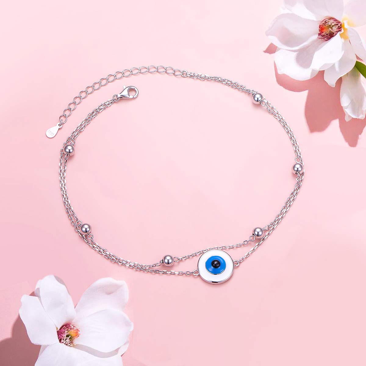 Elegant S925 Sterling Silver Adjustable Anklet for Women - Perfect for Beach, Summer & Boho Fashion Accessories