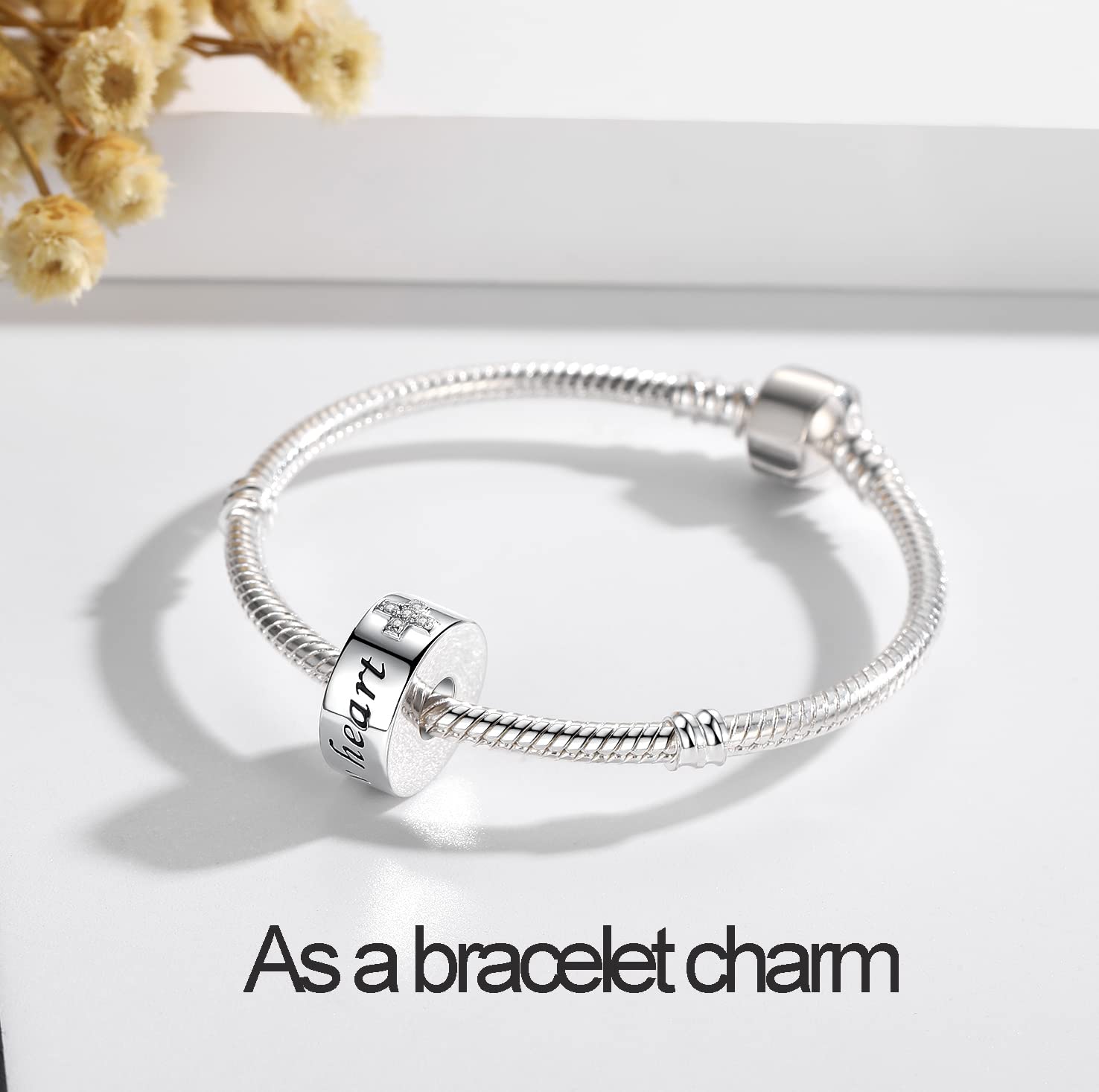 S925 Sterling Silver Memorial Urn Charm for Ashes - Compatible with Pandora Bracelets & Necklaces - Thoughtful Keepsake Jewelry Gift for Women - Perfect for Remembrance, Funeral Services & Special Occasions