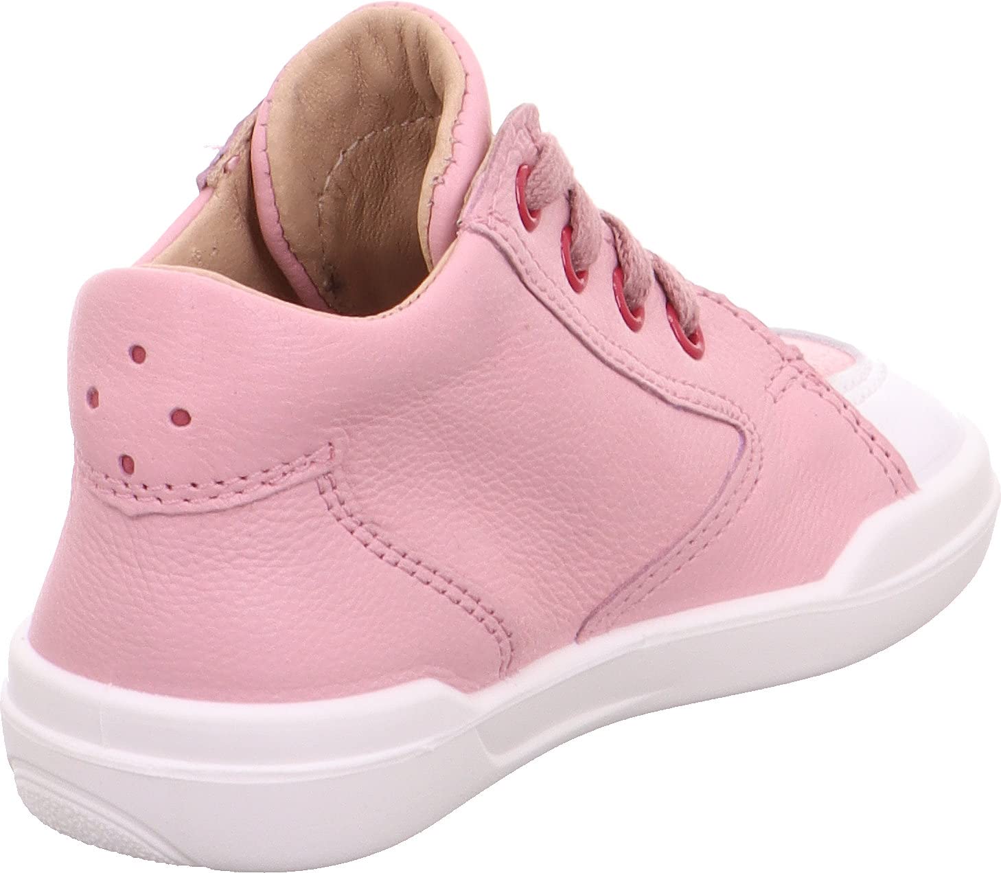 Superfit Girls' Low-Top Sneakers - Pink & White Athletic Shoes for Toddlers Size 2/3 US - Perfect for Playground, Preschool & Everyday Wear