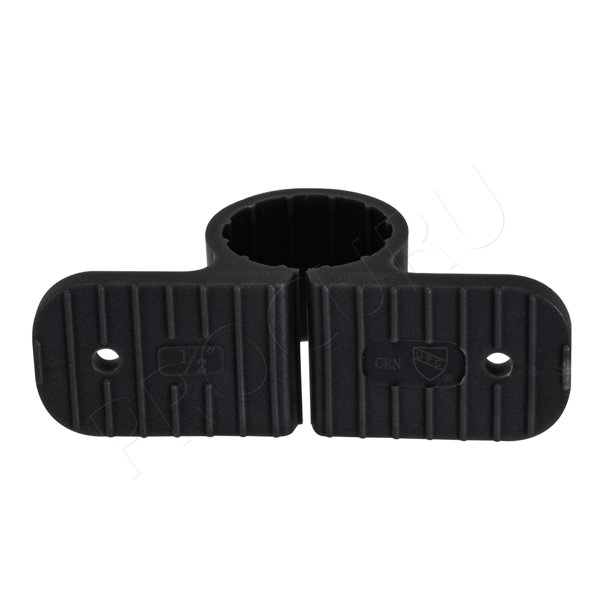 1/2-Inch Plastic Pipe Clamp - 100-Pack Heavy Duty 2-Hole Mounting Straps for 5/8