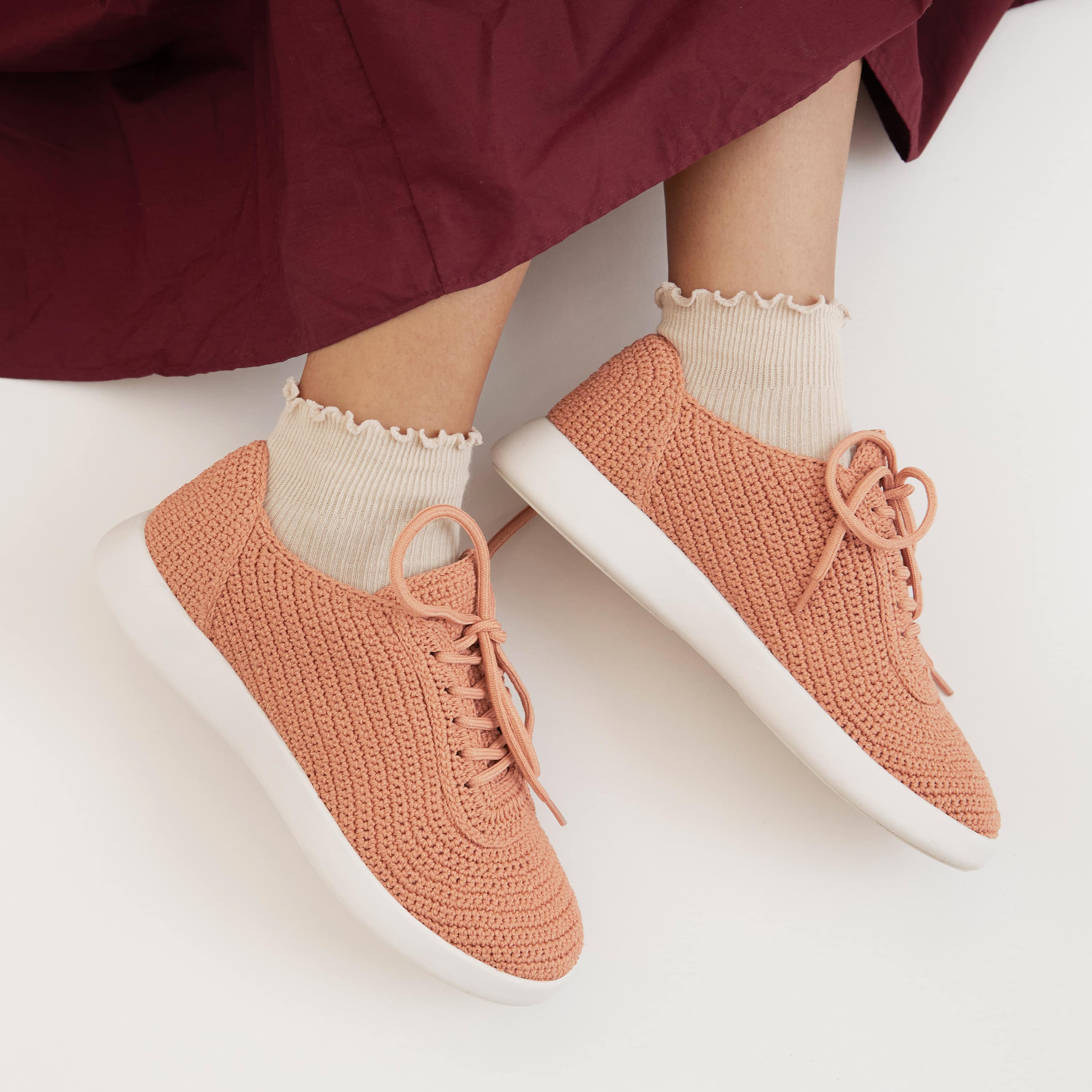 Asha Sneaker - Hand Crochet Women's Casual Shoes | Comfortable & Stylish Slip-On Sneakers for Everyday Wear, Walking, and Light Exercise
