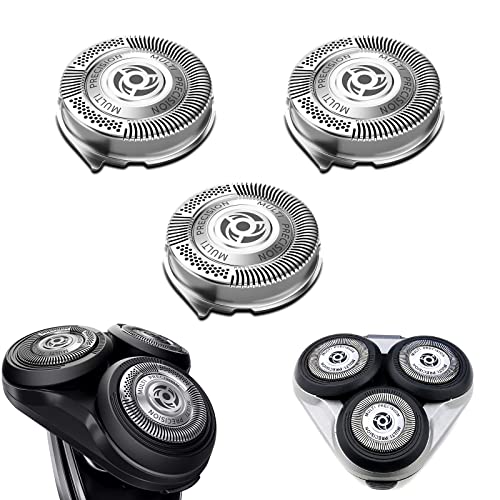 Philips Norelco Series 5000 Replacement Shaver Heads - 3 Pack Blades for Philips 5000, AquaTouch & PowerTouch Electric Shavers - Perfect for Travel, Home & Office Use