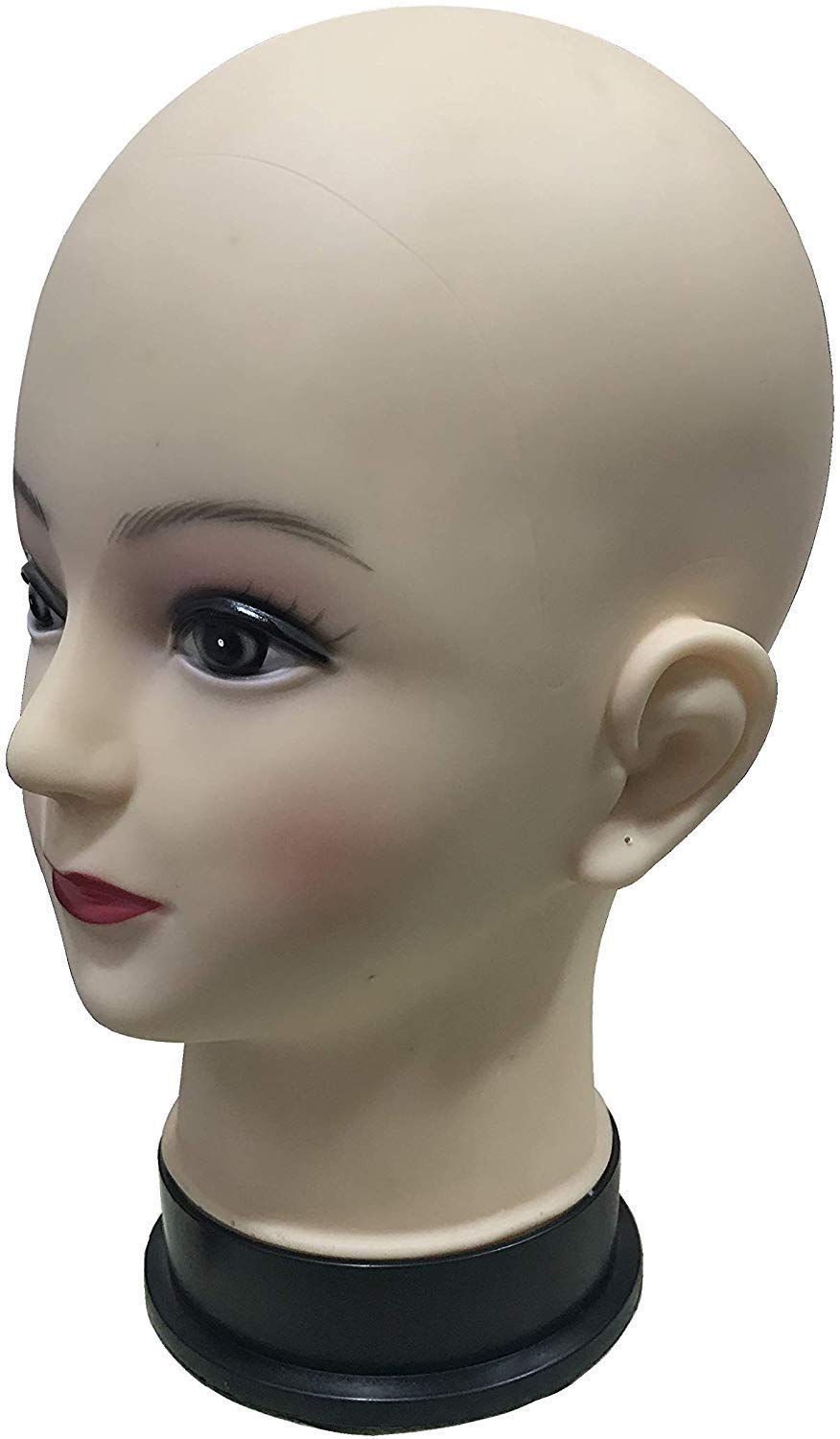ENGARC Female Mannequin Head for Display - Realistic Skin Tone Dummy Head for Wig Styling, Makeup Practice & Salon Training - Perfect for Hairstylists, Cosmetology Students & Beauty Professionals