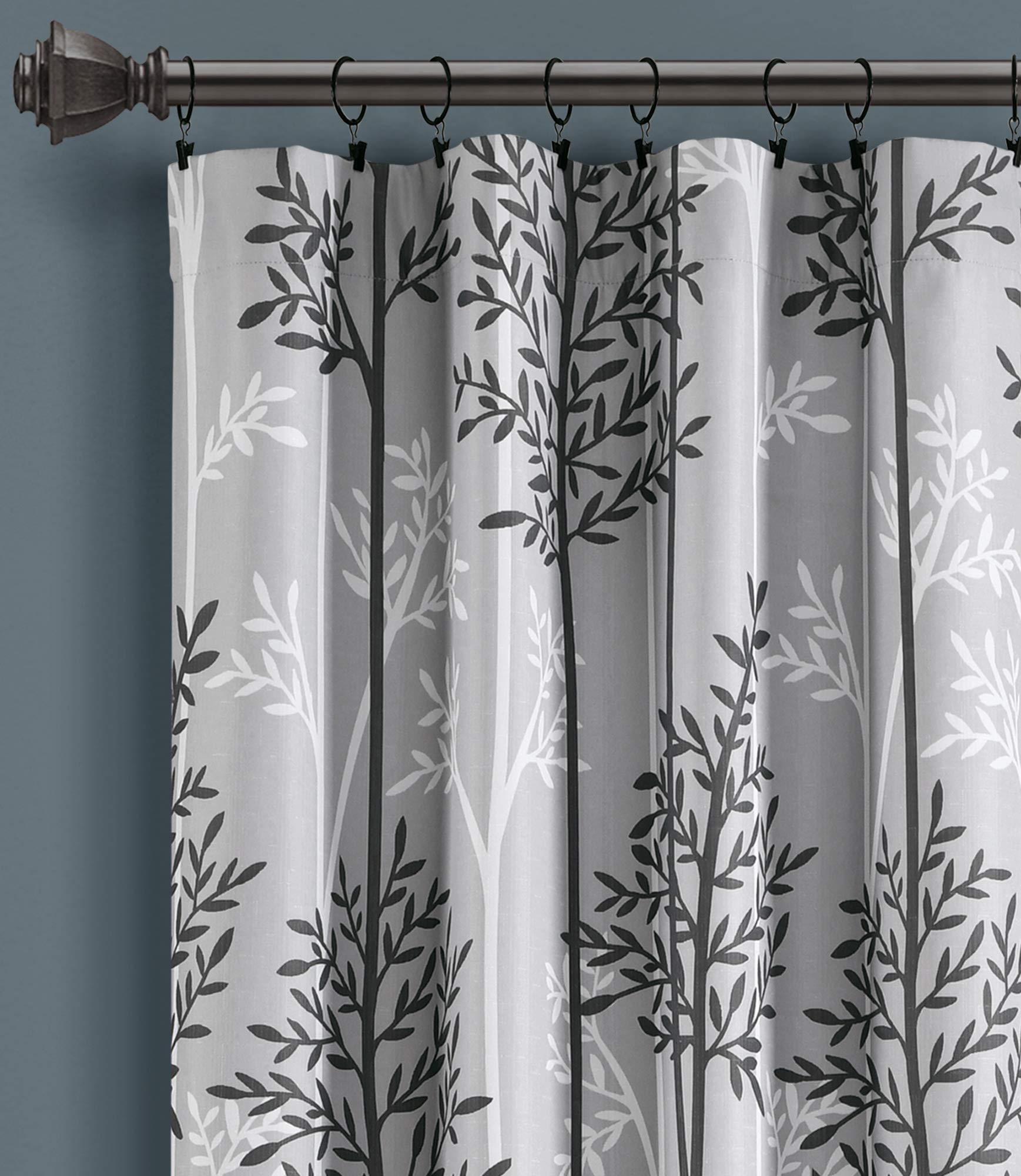 Lush Decor Gray Blackout Curtains 84x38