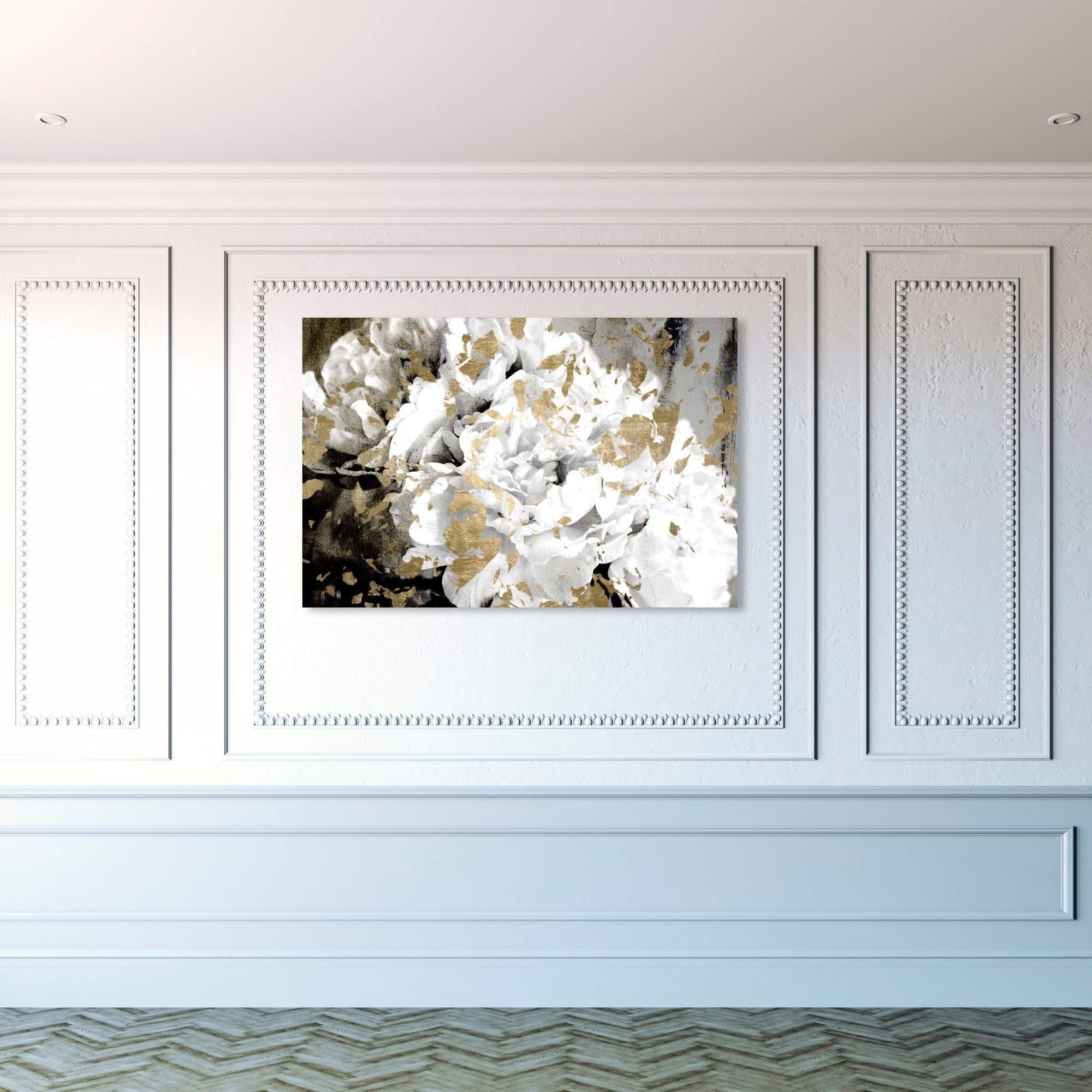 Floral and Botanical Wall Art Canvas Prints 'Petals in The Wind' - Handmade Home Decor for Living Room, Bedroom & Office - Nature Inspired Floral Paintings for Modern Interior Design