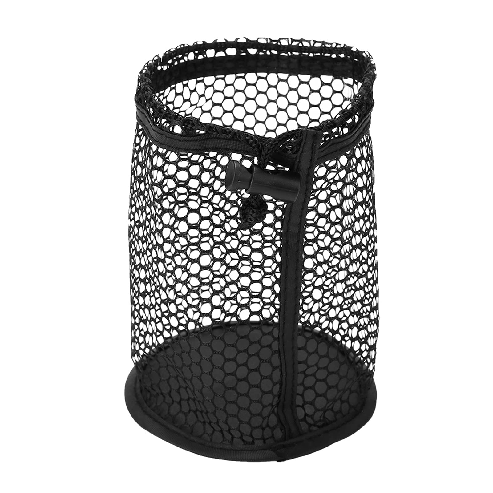 Premium Golf Ball Storage Bag - 12 Ball Capacity Nylon Mesh Drawstring Pouch with Durable Black Design | Perfect for Golf Practice, Driving Range & Course Organization