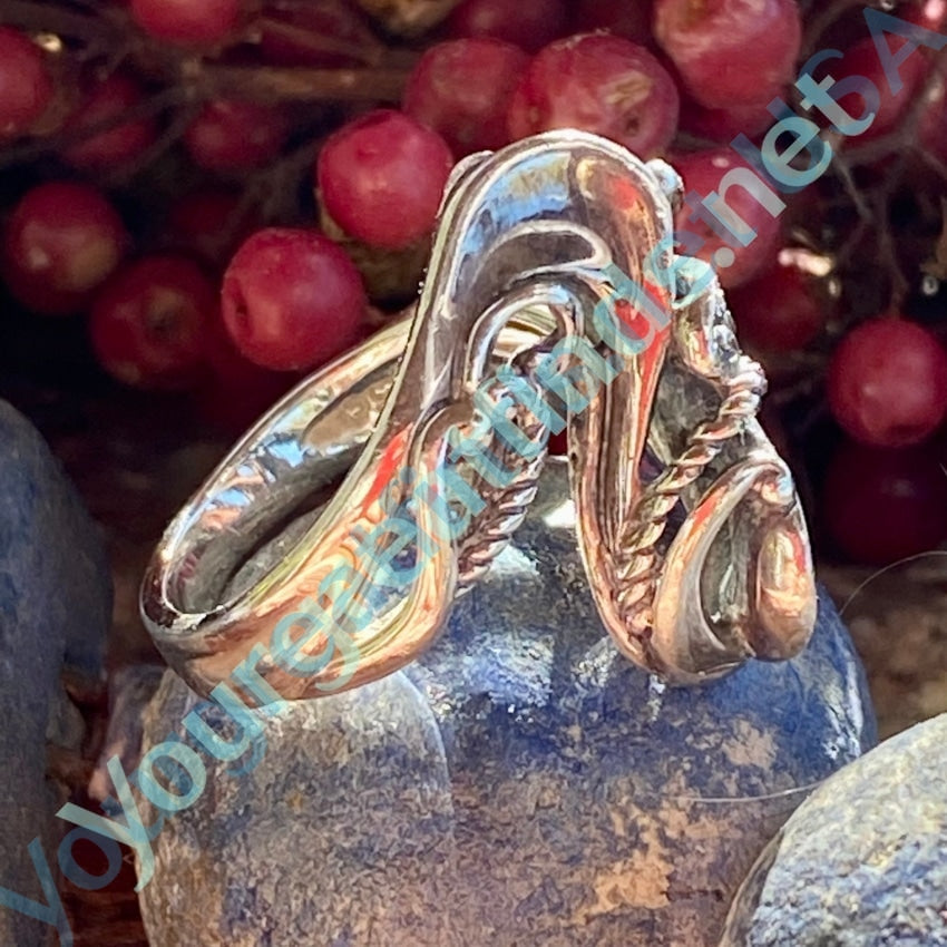 Sterling Silver Wave Ring by Carolyn Pollack - Size 7 | Boho Chic Jewelry for Women | Perfect for Beach Weddings, Date Nights & Everyday Wear