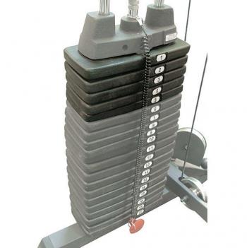 50lb. Selectorized Weight Stack - Home Gym Strength Training Equipment for Full Body Workouts | Perfect for Weightlifting, Resistance Training & Fitness Enthusiasts