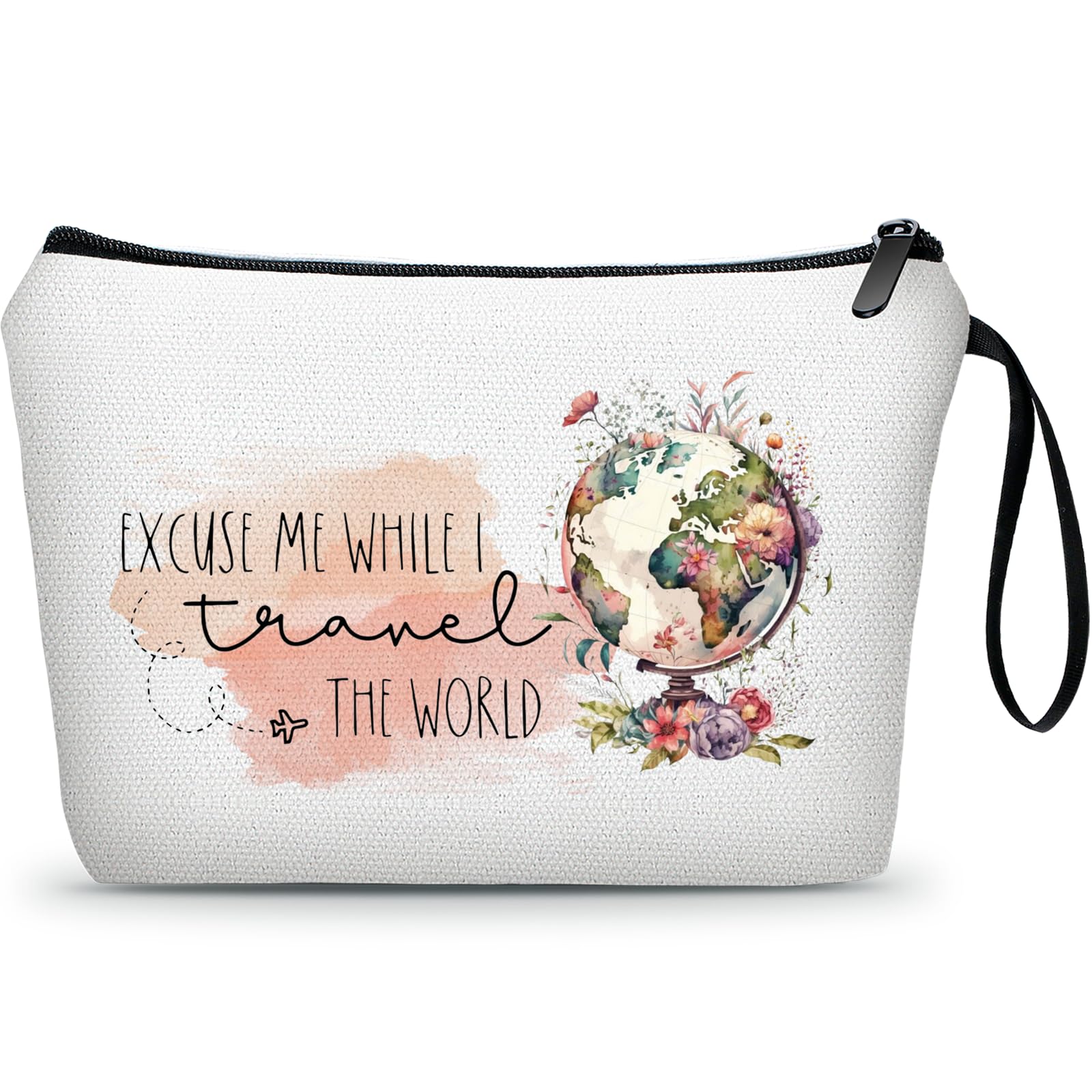Travel Makeup Bag Organizer - Waterproof Cosmetic Case for Women | Perfect Birthday, Christmas Gift for Her, Mom, Sister, Daughter & Friends | Ideal for Air Travel, Vacation & Business Trips