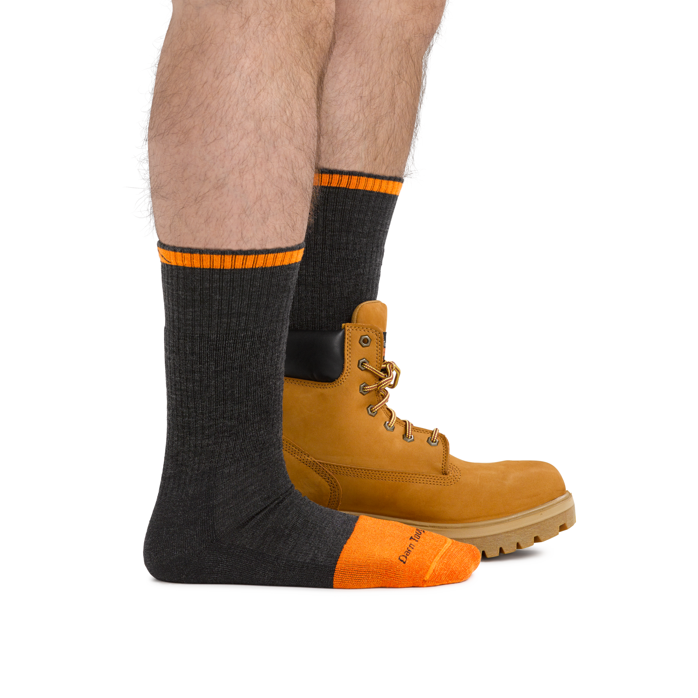 Men's Steel Toe Work Boots with Midweight Comfort Socks - Durable Safety Footwear for Construction, Warehouse & Outdoor Jobs