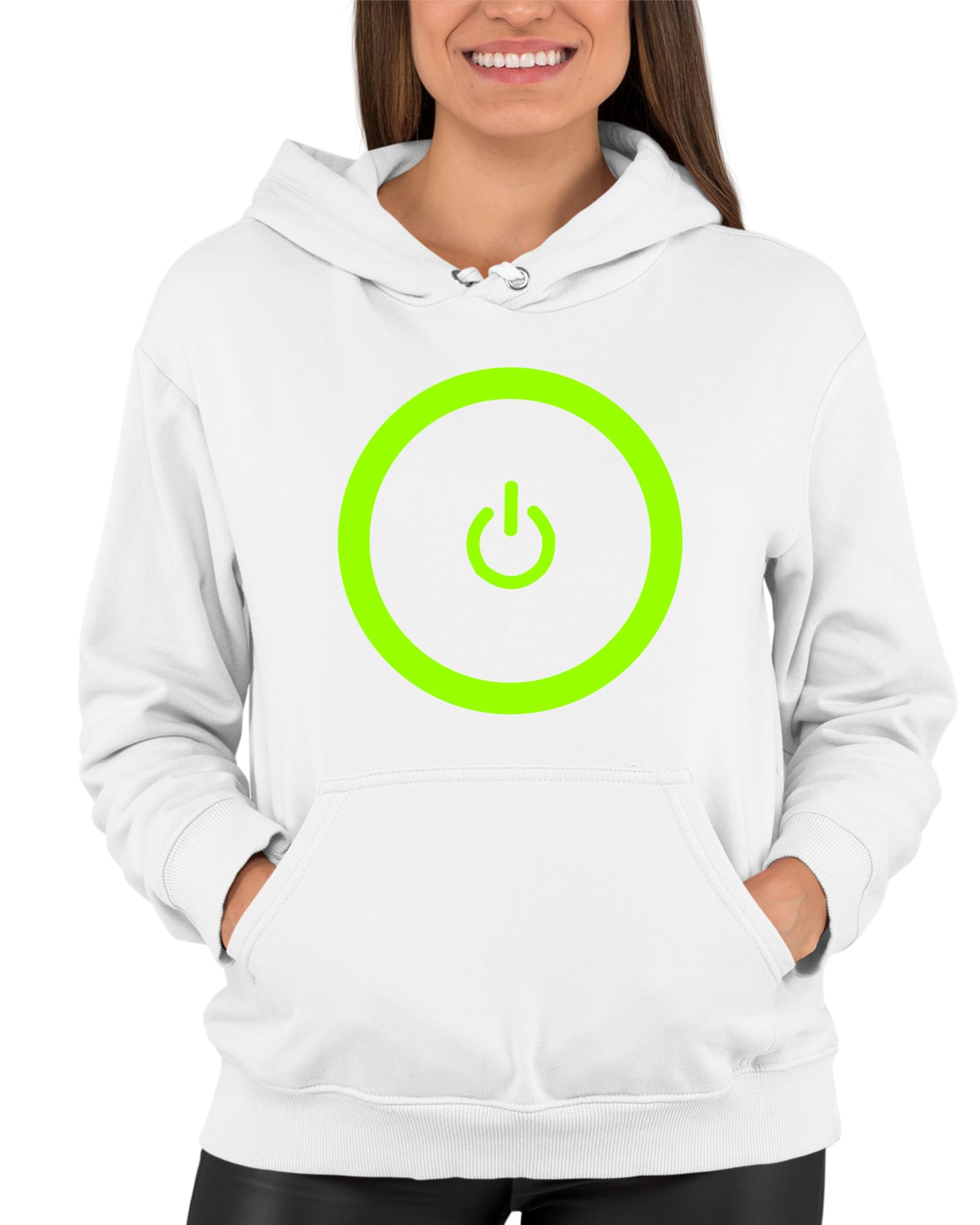 Go All Out Gaming Power Button Gamer Pride Unisex Hoodie - Comfortable Sweatshirt for Men & Women - Perfect for Esports, Gaming Tournaments & Casual Wear