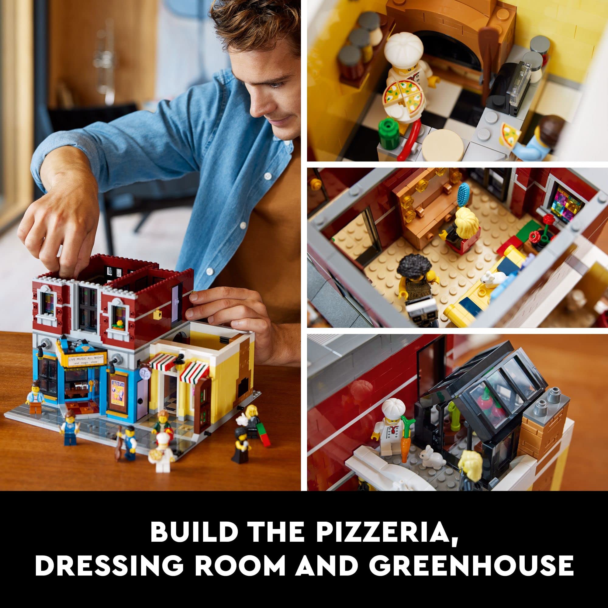 LEGO Icons Jazz Club 10312 Building Set for Adults & Teens - Collectible Music Gift with 5 Detailed Rooms & 8 Minifigures - Perfect for Musicians, Jazz Fans & Home Decor - Great for Display, Gifting & Creative Play