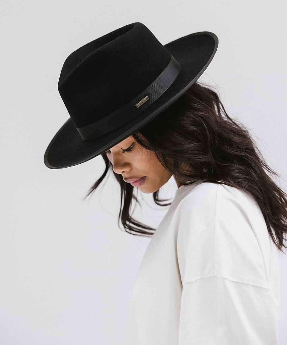 Monroe Rancher Fedora Hat for Men & Women - Western Style Cowboy Hat with Wide Brim - Perfect for Outdoor, Rodeo, and Country Music Events