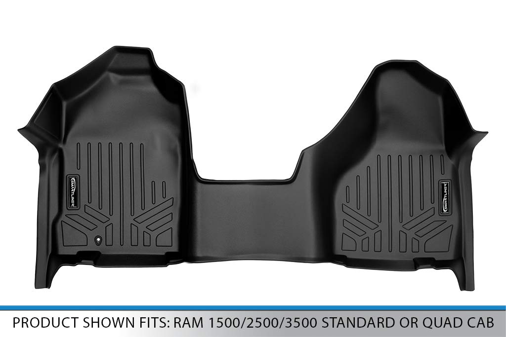 MAXLINER All-Weather Floor Mats for 2002-2008 Ram 1500 & 2003-2009 Ram 2500/3500 - Heavy Duty One-Piece Design, Black - Perfect for Trucks, Off-Roading & Work Vehicles