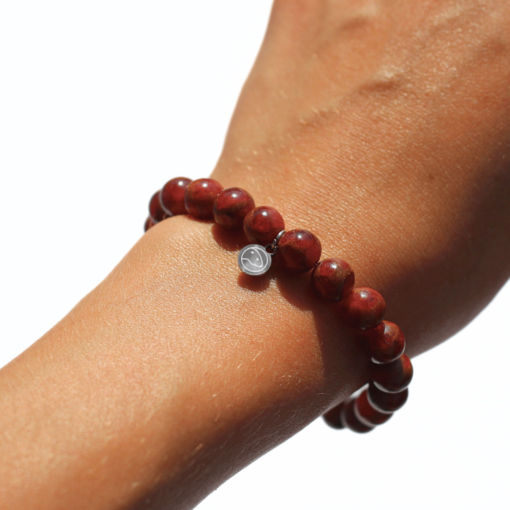 Natural Red Chrysoberyl Gemstone Bracelet for Women - Healing Crystal Jewelry for Energy Balance & Protection - Perfect for Meditation, Yoga & Spiritual Gifts