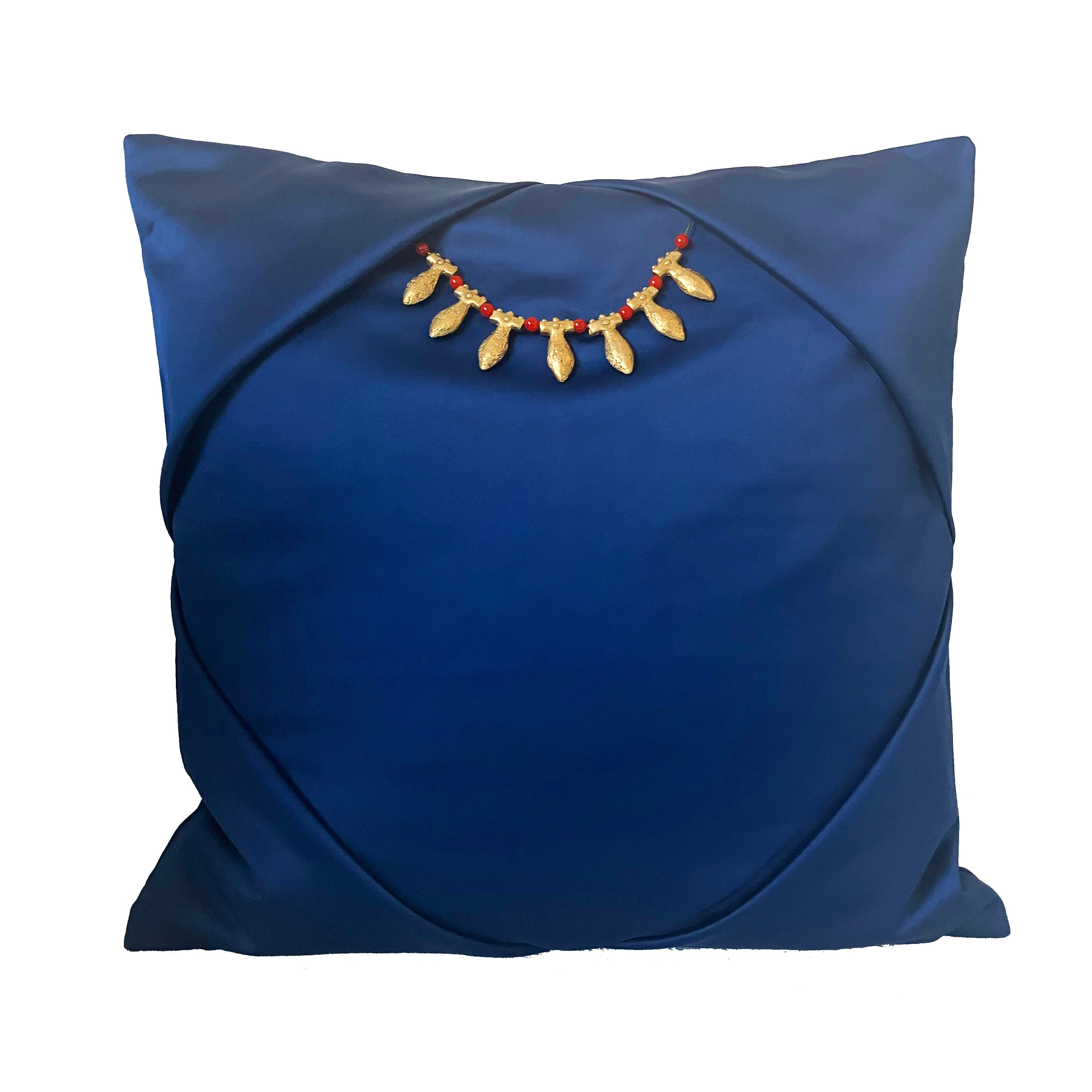 New Kingdom Embellished Decorative Throw Pillow Covers - Luxury Bohemian Home Decor for Living Room, Bedroom, Sofa & Couch