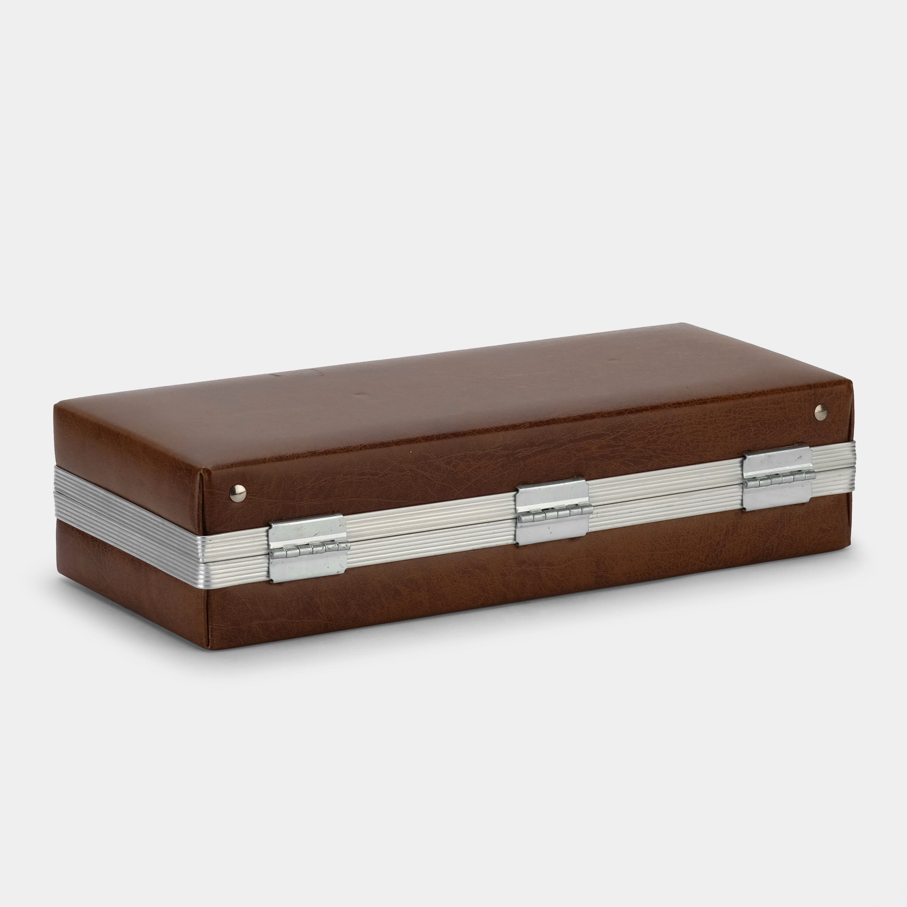 Vintage Brown Leather Cassette Tape Storage Case - Organize & Protect Your Music Collection - Perfect for Music Lovers, DJs & Retro Enthusiasts