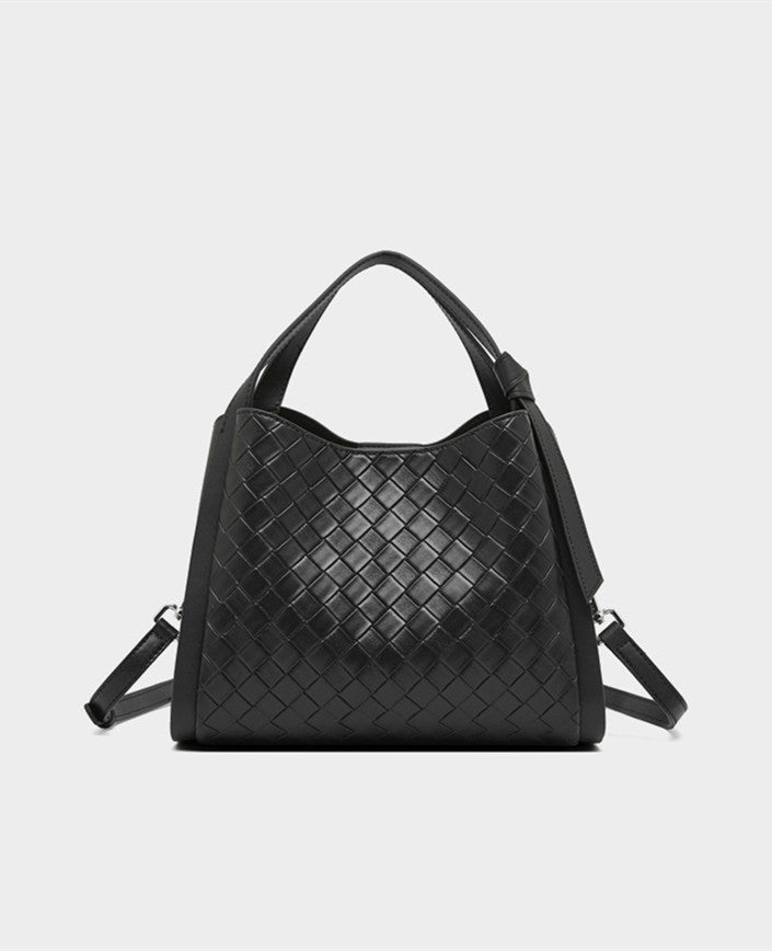 Stylish Woven Handbag with Adjustable & Detachable Straps - Perfect for Work, Travel & Everyday Use