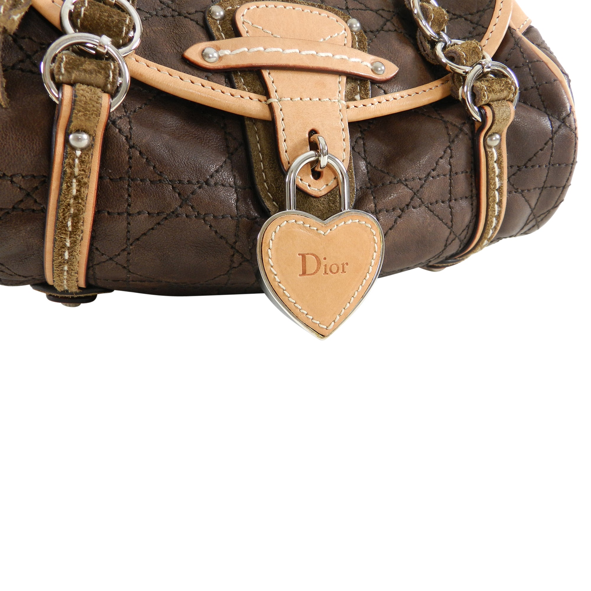 Christian Dior Romantique Small Leather Handbag in Brown - Luxury Crossbody Bag for Women, Perfect for Date Night & Evening Events