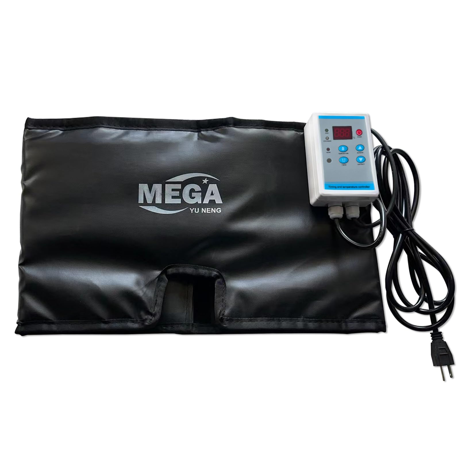 350W 120V Honey Heater & Drum Heating Blanket with Fixed Internal Thermostat & Timer - Max 130°F for 5 Gallon Pails, Buckets & Drums - Ideal for Beekeeping, Food Storage & Industrial Use