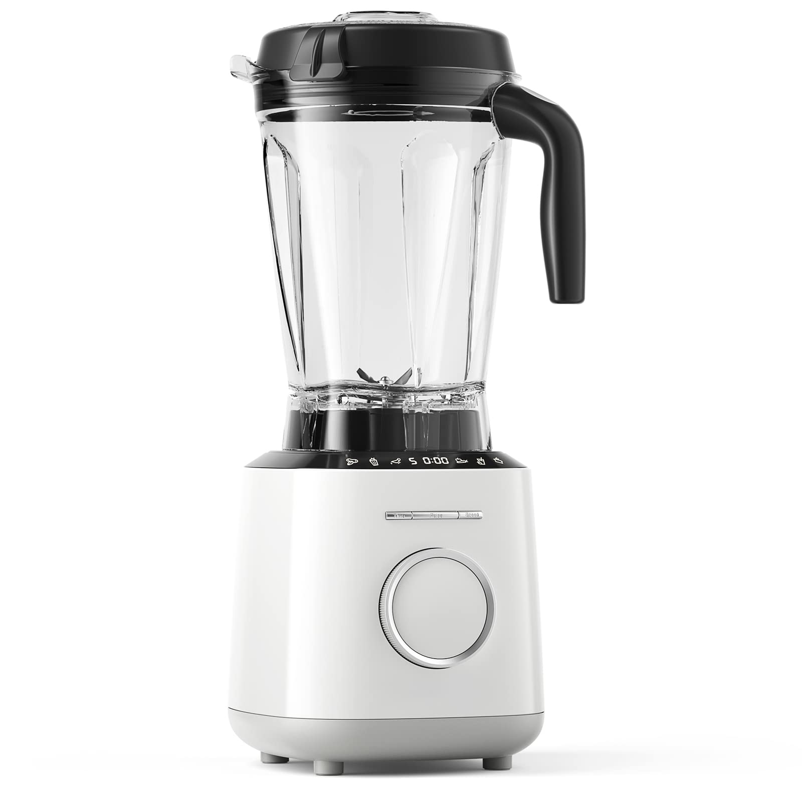 PETSITE Pro 1500W 64 Oz Countertop Blender - 10-Speed Adjustable Commercial Blender for Smoothies, Shakes & Food Prep - Smart Timer & Touch Control Panel - Perfect for Home Kitchen, Restaurants & Juice Bars