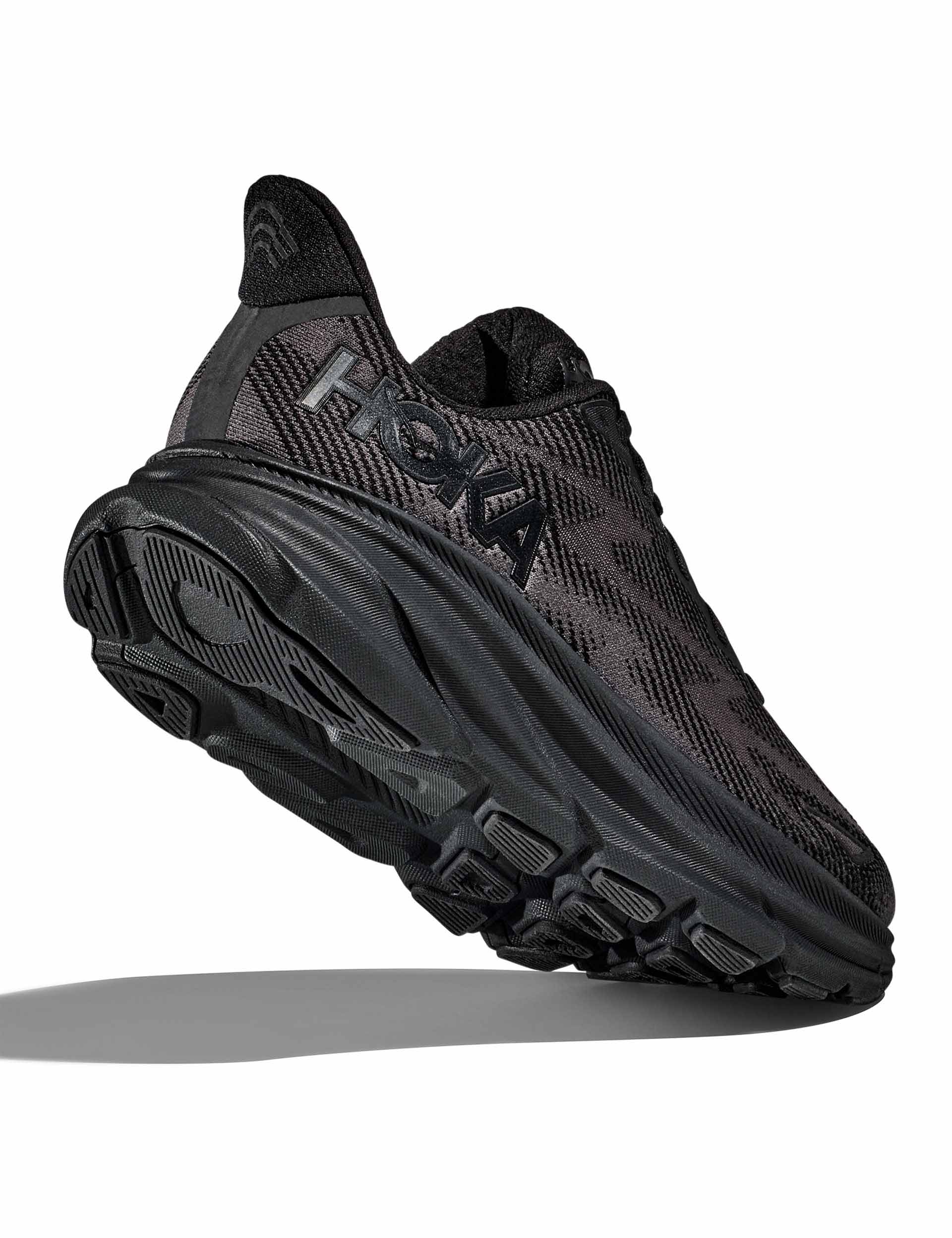 Brooks Men's Clifton 9 Running Shoes - Black | Lightweight Cushioned Road Running Sneakers for Men | Perfect for Marathon Training, Jogging & Daily Wear