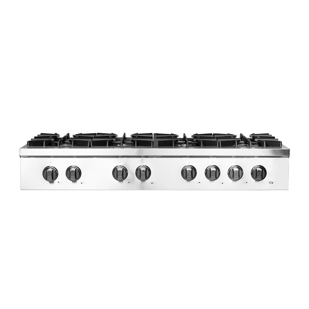 Forno Lseo 48 Inch 8 Burner Professional Gas Rangetop with Griddle - Stainless Steel Commercial Range (FCTGS5737 48) for Restaurant, Catering & Home Kitchen Use
