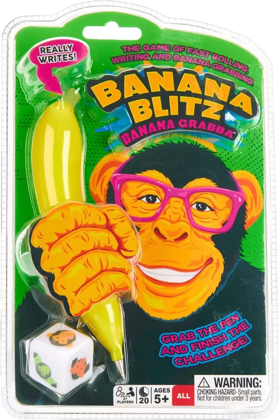 Continuum Games Banana Blitz Banana Grabba Fast Acting Dice Game - Fun Family Party Game for Kids & Adults