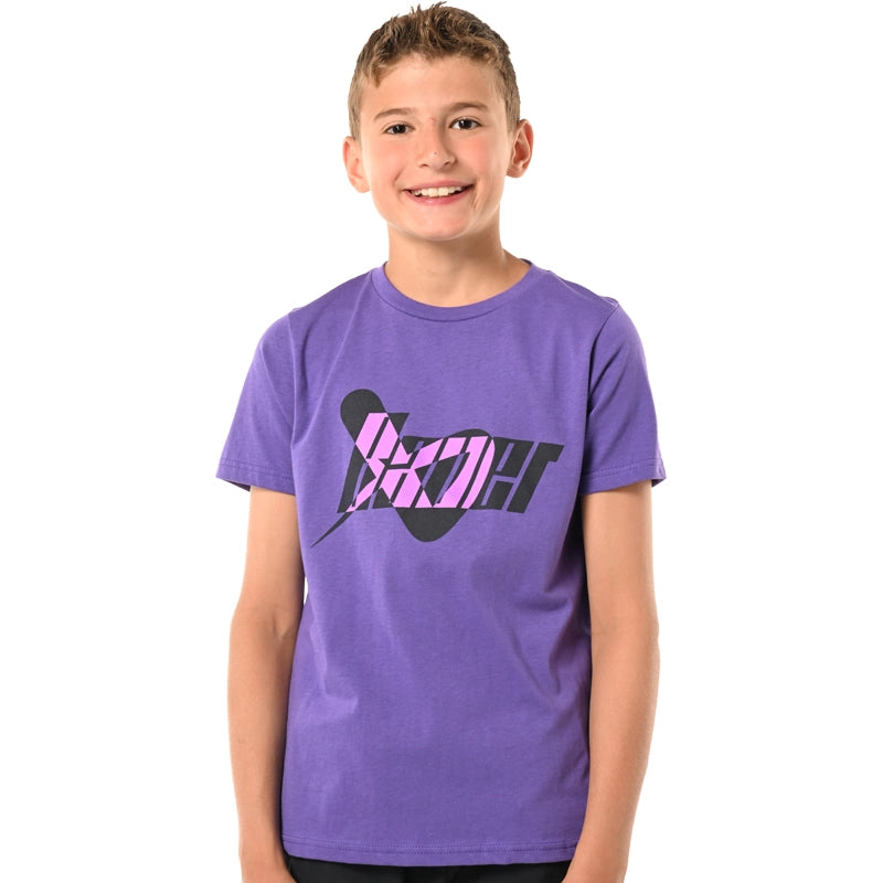 Bauer Icon Mix Tee Youth Purple - Comfortable Baseball Practice Shirt for Kids & Youth Sports Training