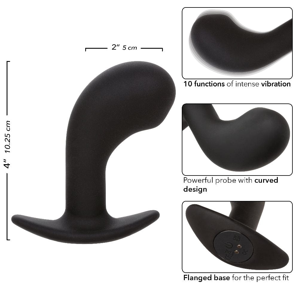 Premium Curved Prostate Massager with 10 Powerful Vibration Modes - G-Spot & P-Spot Stimulator for Men & Women - Perfect for Solo Play, Couples Intimacy & Sensual Exploration