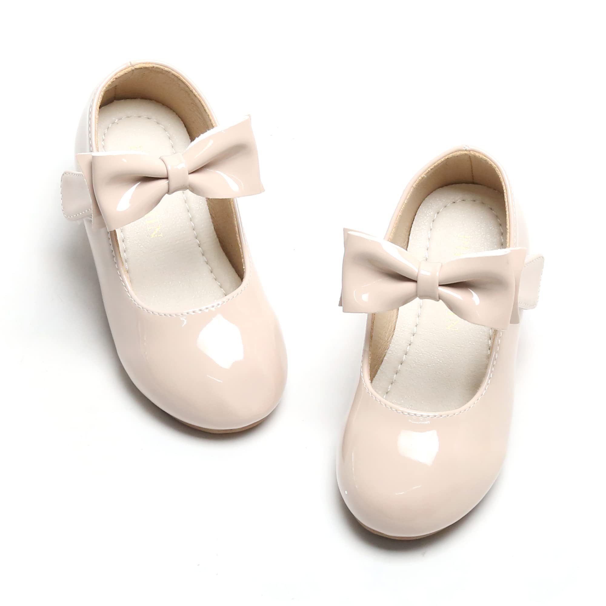 PHIRAMIN Flower Girl Dress Shoes - Toddler Ballet Flats for Wedding, Party & Special Occasions | Comfortable Girls' Formal Shoes for Flower Girls, Pageants & First Communion