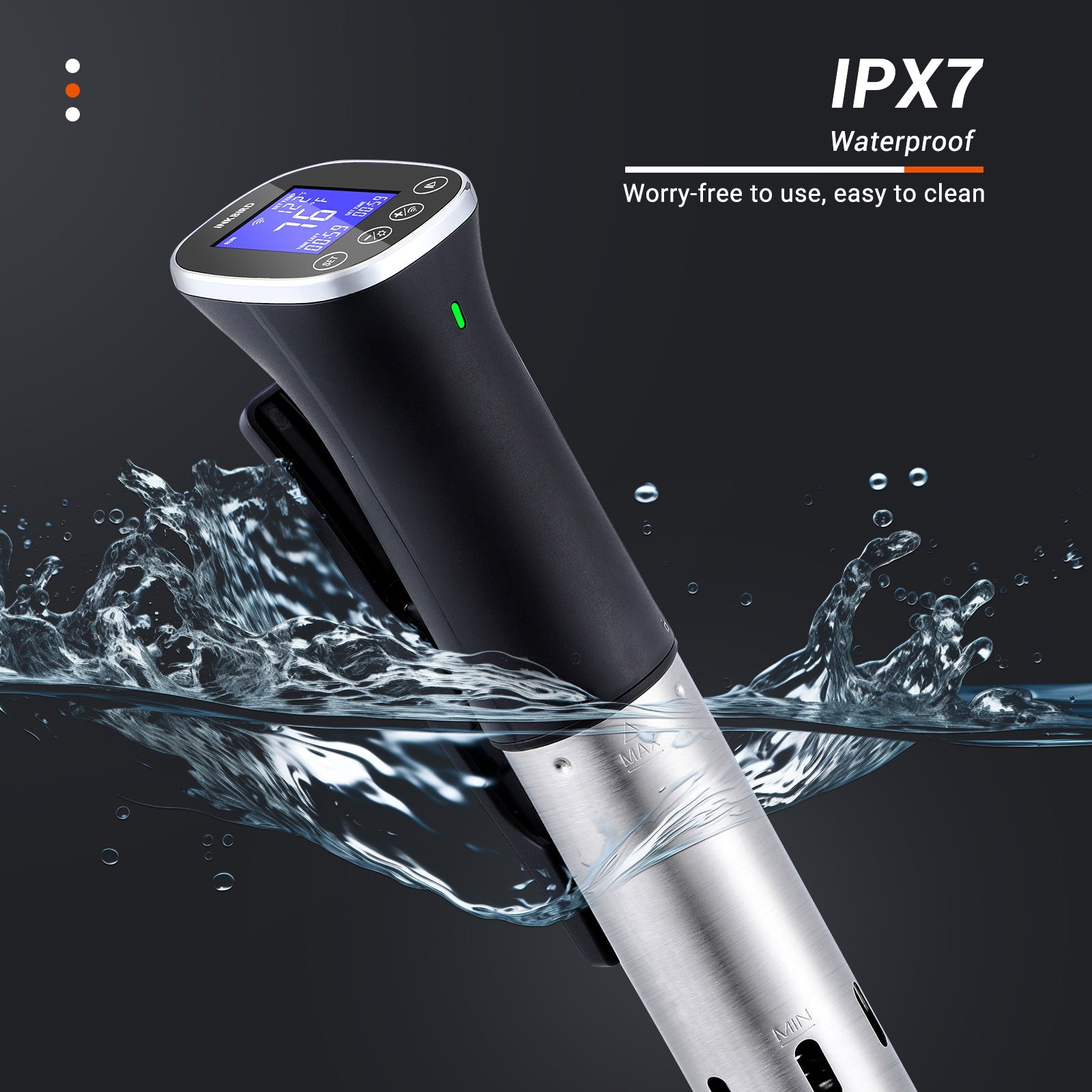 ISV 300W WiFi Sous Vide Cooker - Precision Temperature Control for Perfect Steaks, Chicken & Seafood | Smart Cooking App Control | Ideal for Home Chefs & Meal Prep