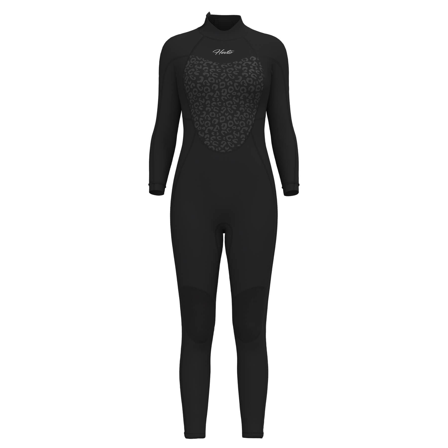 Hevto Women's 3/2mm Neoprene Full Wetsuit for Surfing, Swimming, Diving & SUP - Cold Water Thermal Protection - Perfect for Ocean Sports, Snorkeling & Water Activities