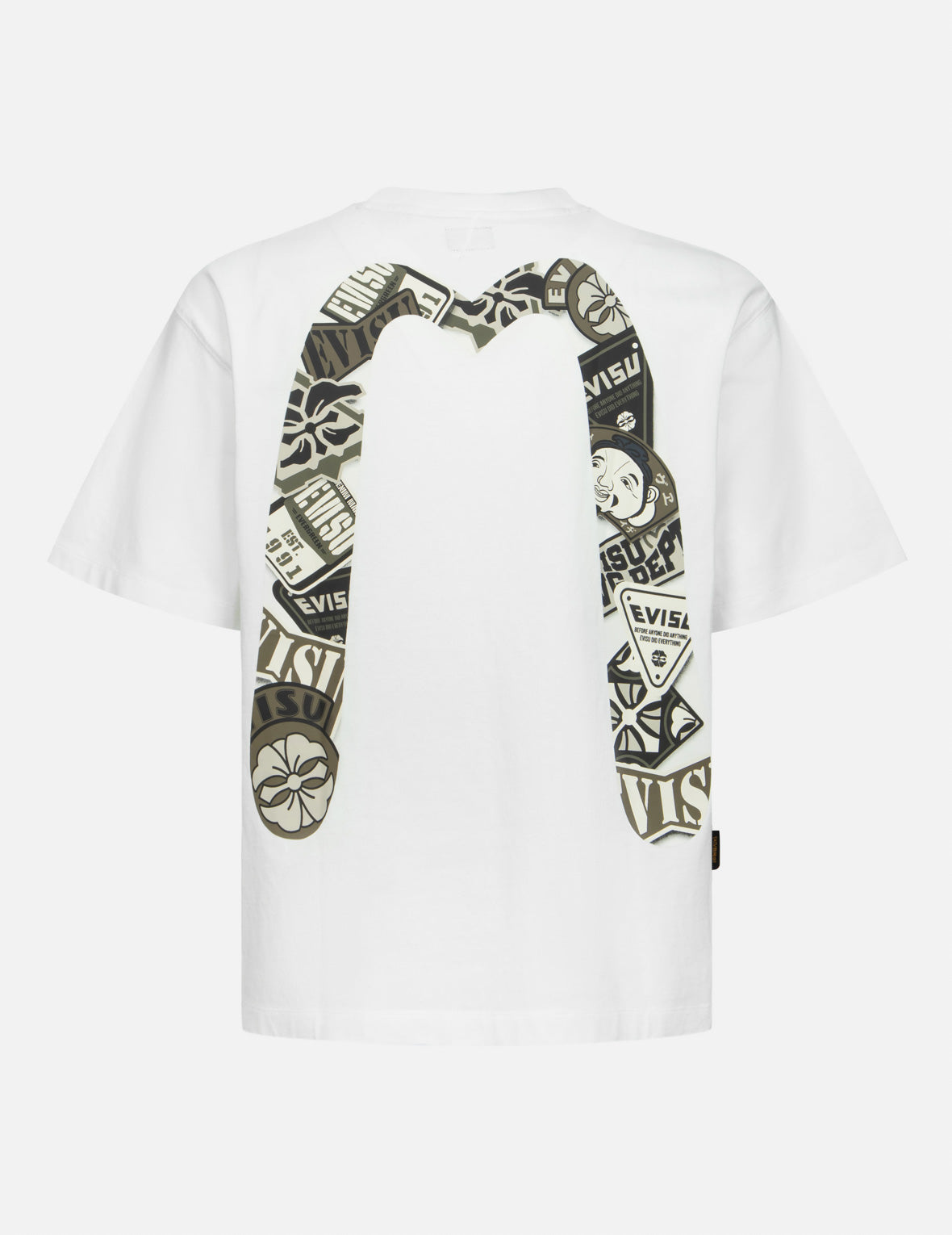 Seagull and Stacked Badge Print Vintage Relaxed Fit T-Shirt for Men - Casual Streetwear, Graphic Tee for Everyday Wear & Summer Outfits