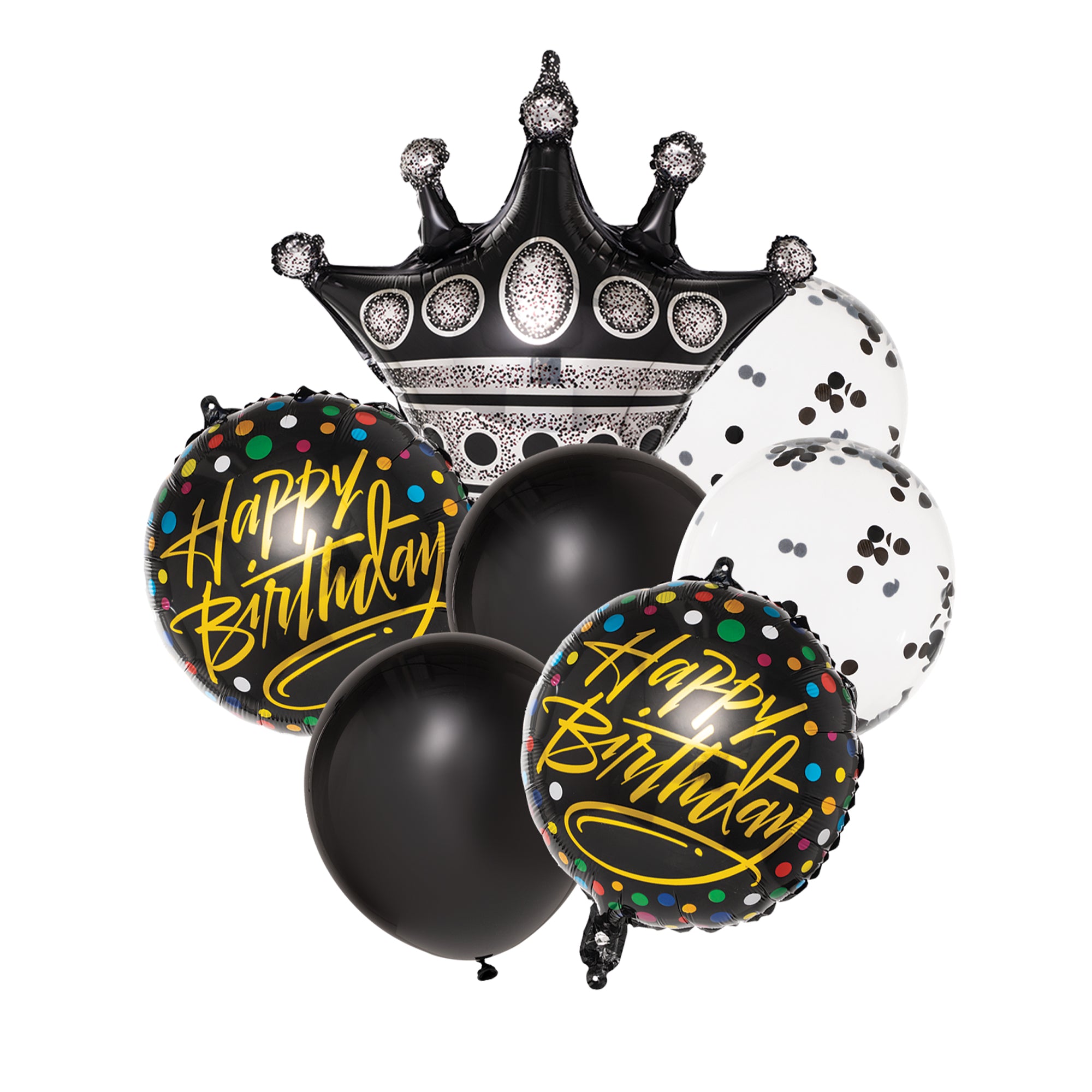 Black Balloon Bouquet for Birthday Party Decorations - Elegant & Festive Balloons for Celebrations, Anniversaries, and Special Events