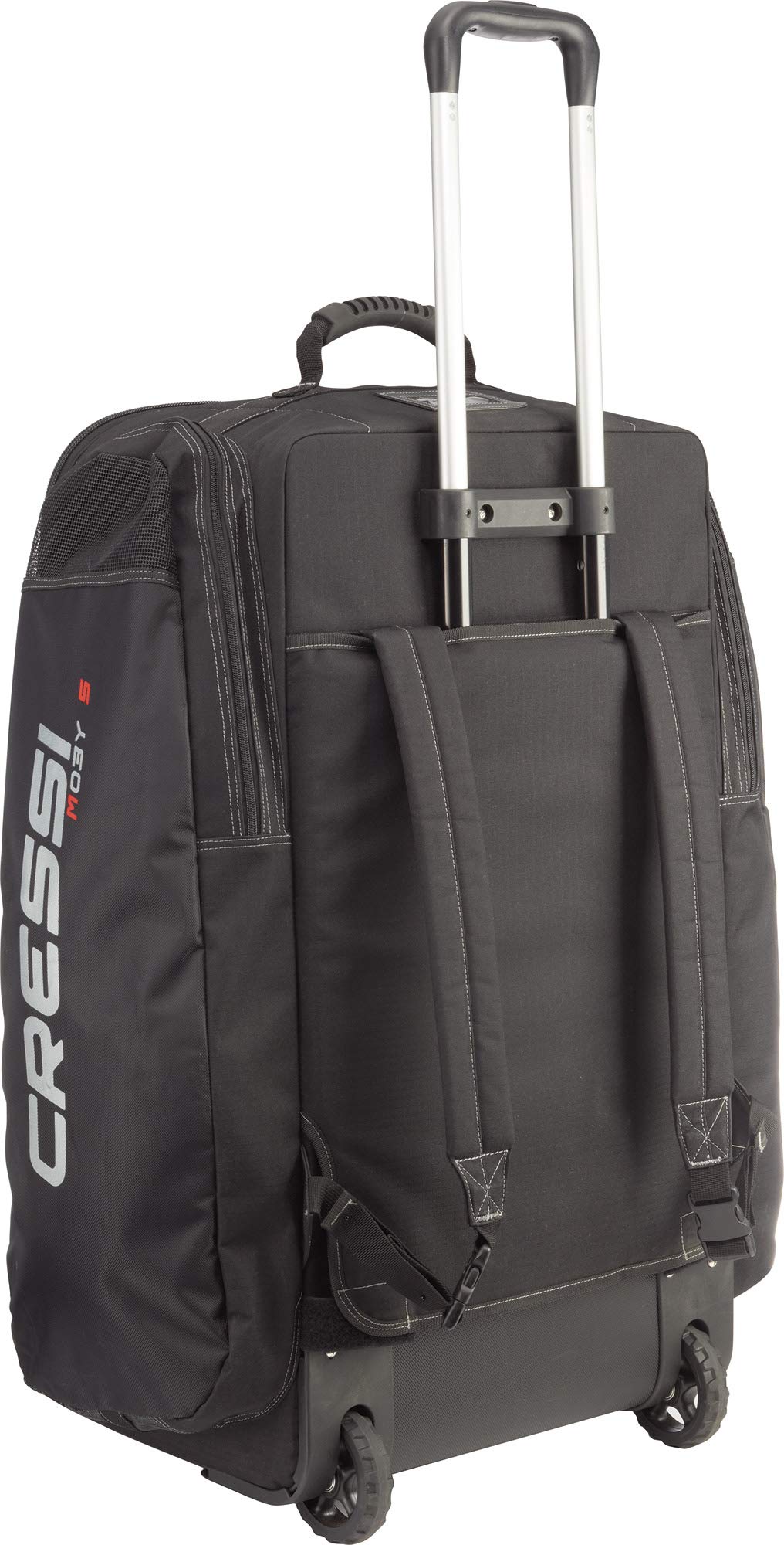 Cressi Strong Large Capacity 115L Roller Luggage with Backpack Straps - Moby 5 Italian-Designed Travel Suitcase for Airplane, Business Trips & Adventure Travel