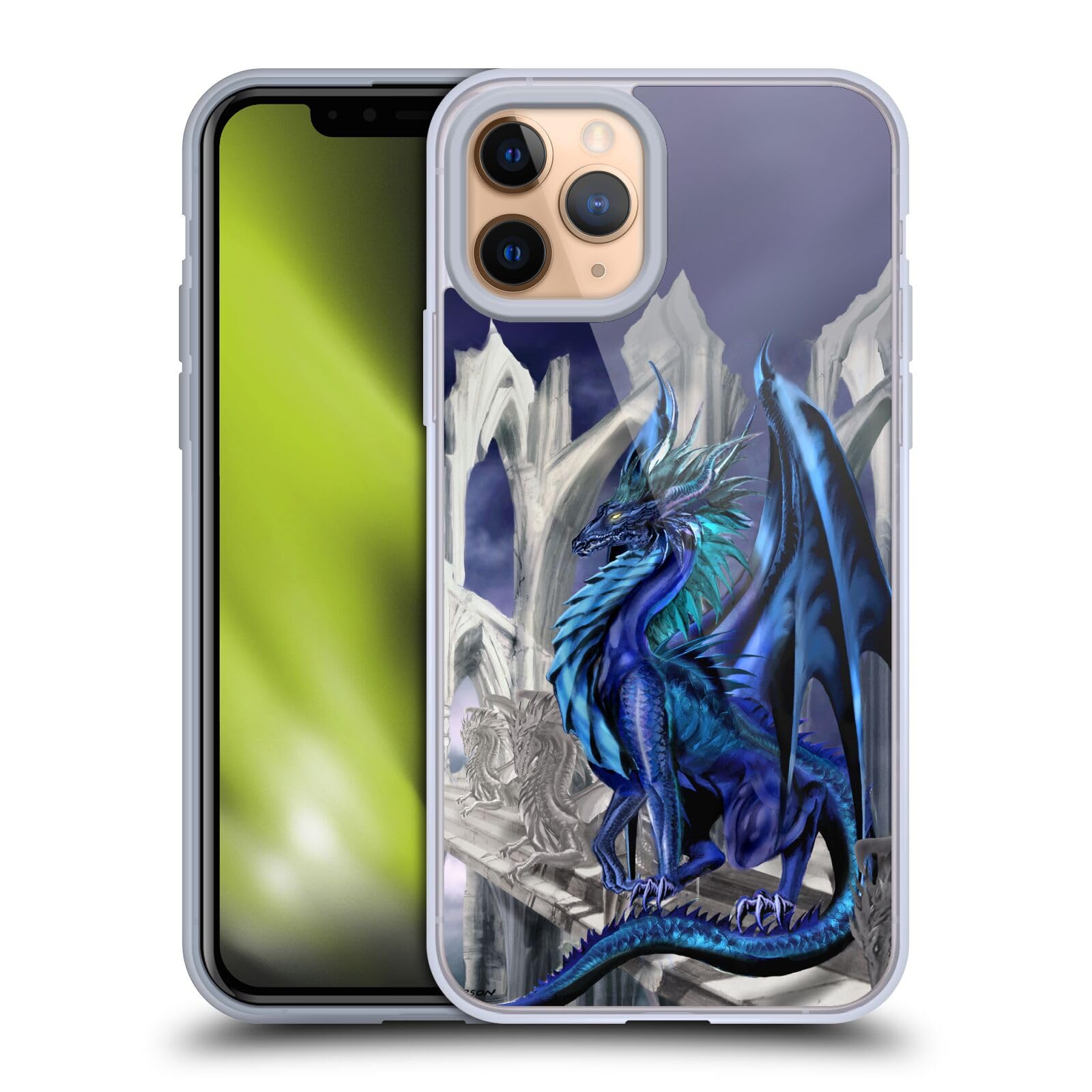 Officially Licensed Ruth Thompson Nightfall Dragons Soft Gel Case for Apple iPhone 11 Pro - Protective Phone Cover with Artistic Design, Perfect for Daily Use, Travel & Gift Giving
